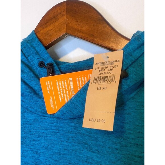 NEW American Eagle Active Flex Pullover Hoodie Shirt XS Long Sleeve Pockets - Picture 6 of 7
